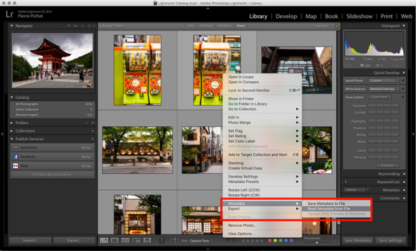 Lightroom Smart Previews - Read Metadata from File