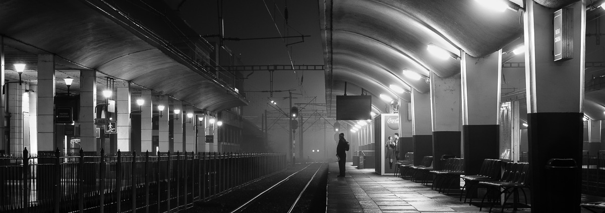 Strangers in the dark VII. Cluj-Napoca station, Romania.