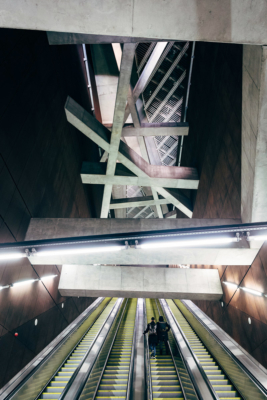 Fovam Ter station. Budapest, Hungary, 2016.