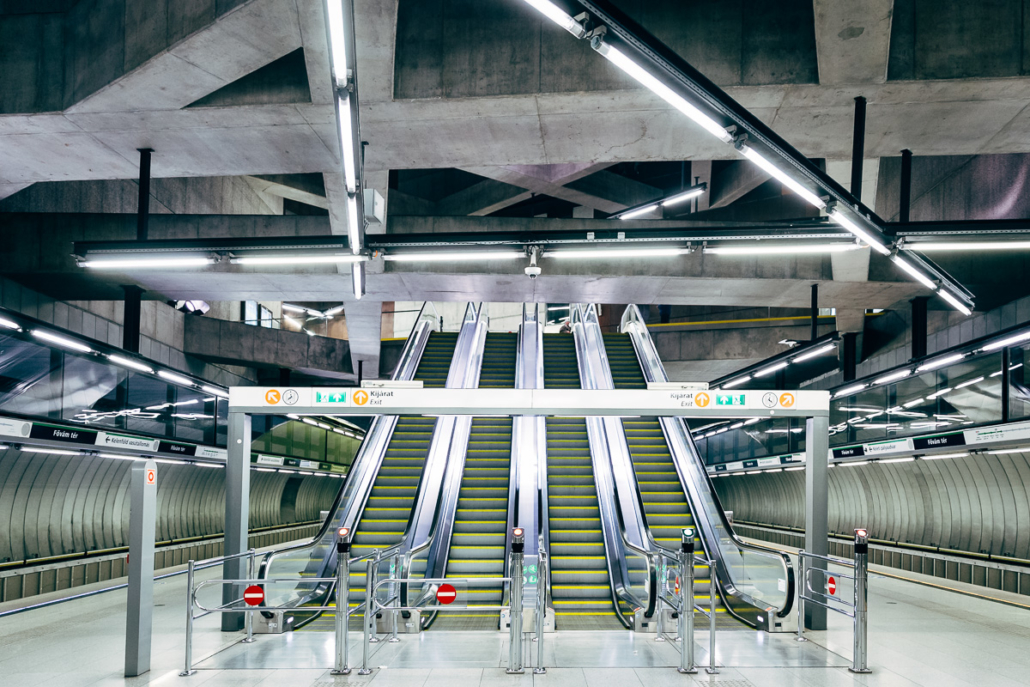 Fovam Ter station. Budapest, Hungary, 2016.