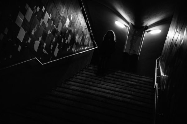 Ghost in the stairs. Cluj-Napoca, Romania, 2017.