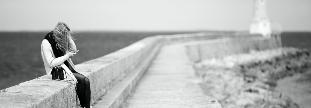 The girl and the Lighthouse. Presqu'île de Guérande, France, 2019.