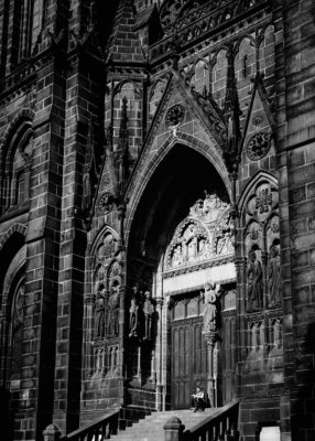 The girl and the black cathedral